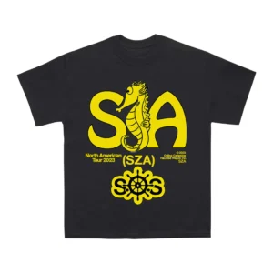 Sza – Seahorse Tour T-Shirt Black